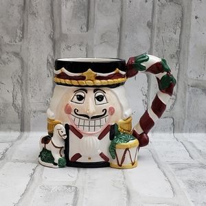 Tis The Season Holiday Ceramic Nutcracker Mug